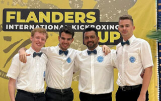 4 Kampfrichter beim Flanders Cup in Belgien.
